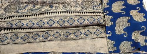 KALAMKARI PRINTED COTTON SAREE